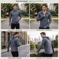 Men's Sport Jacket with Hoodie - Versatile Performance and Style
