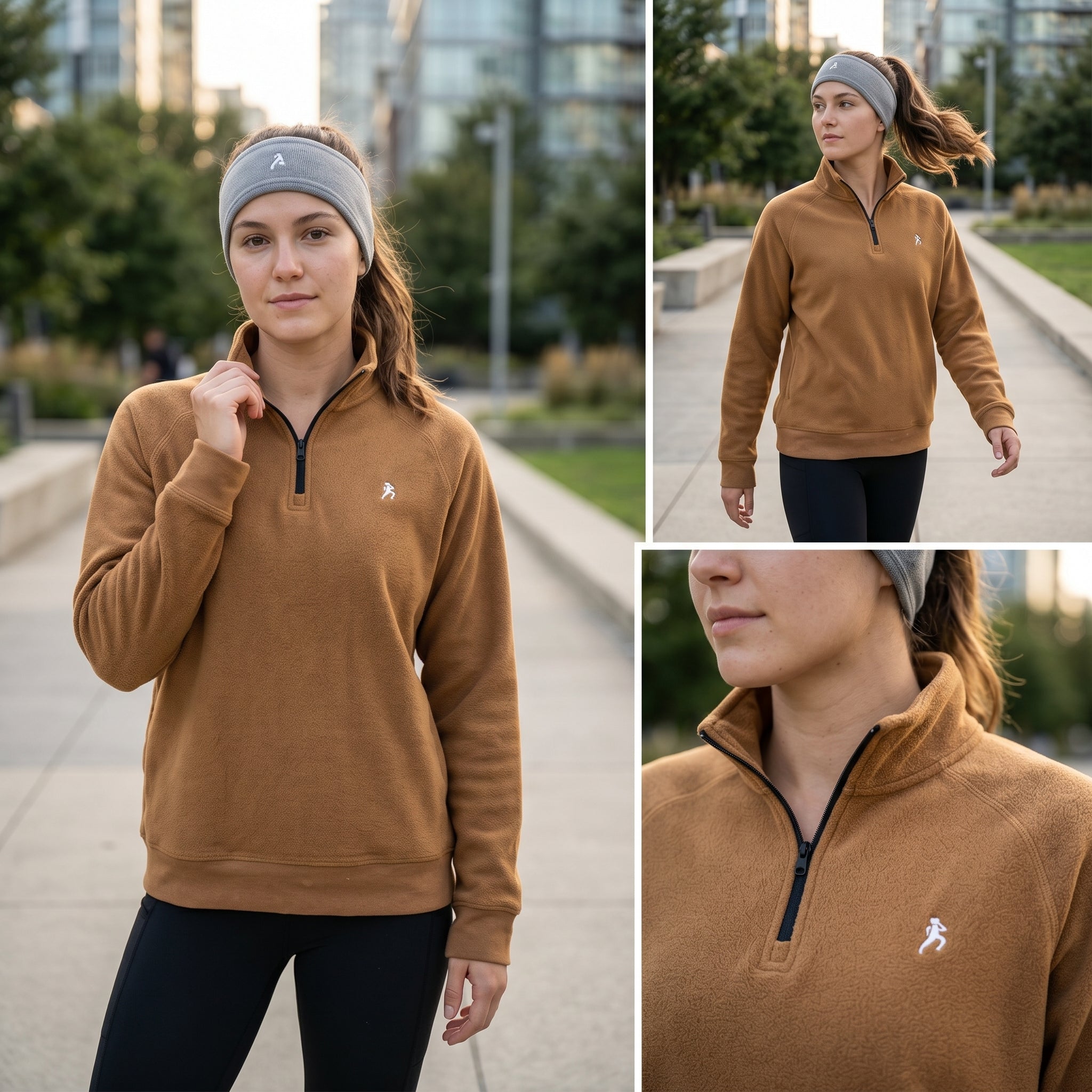 Women's Quarter Zip Pullover - Functional Style for Active Days