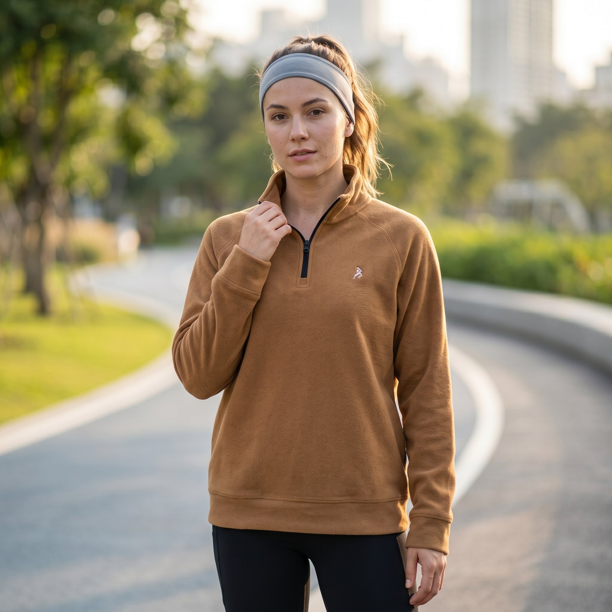 Women's Quarter Zip Pullover - Functional Style for Active Days