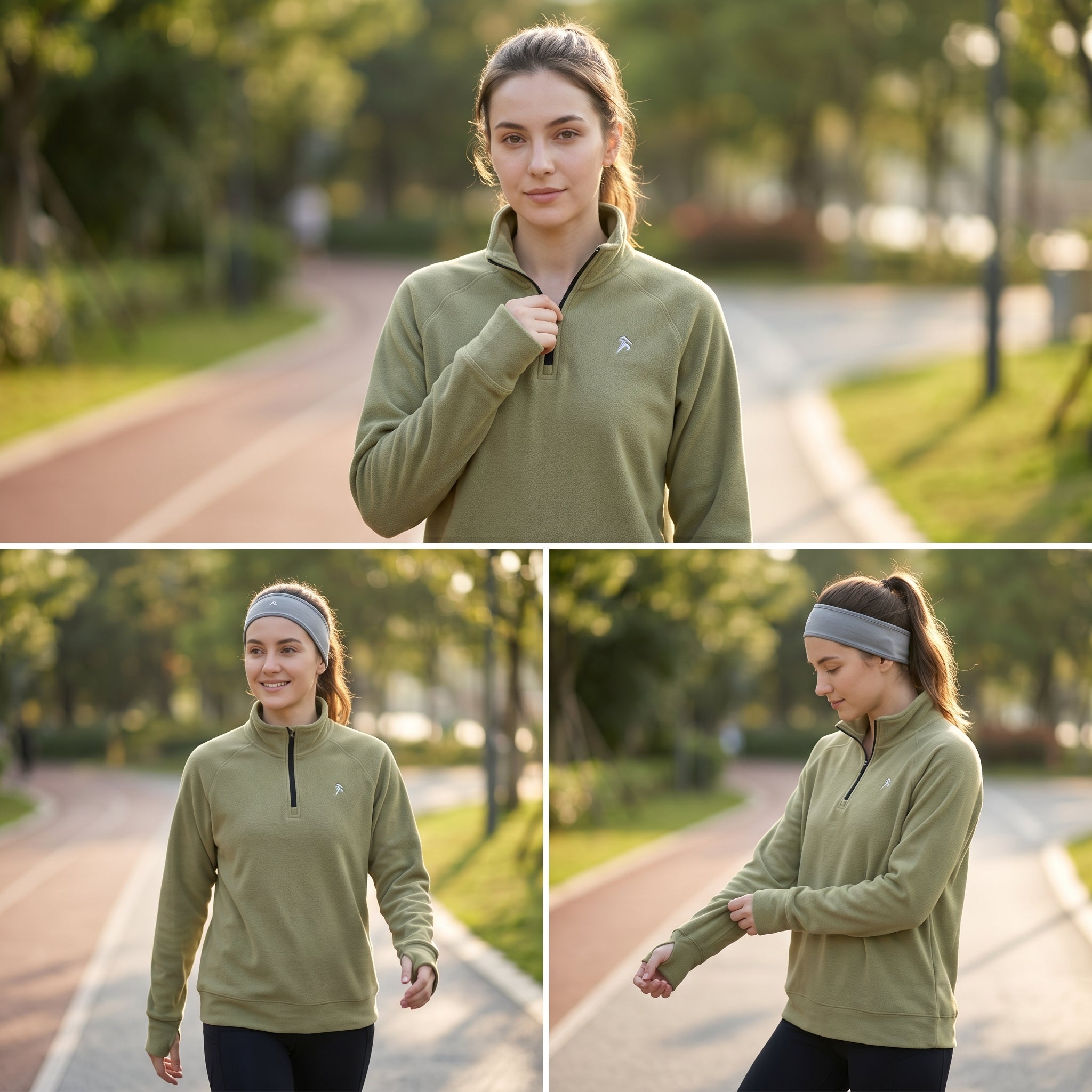 Women's Quarter Zip Pullover - Functional Style for Active Days
