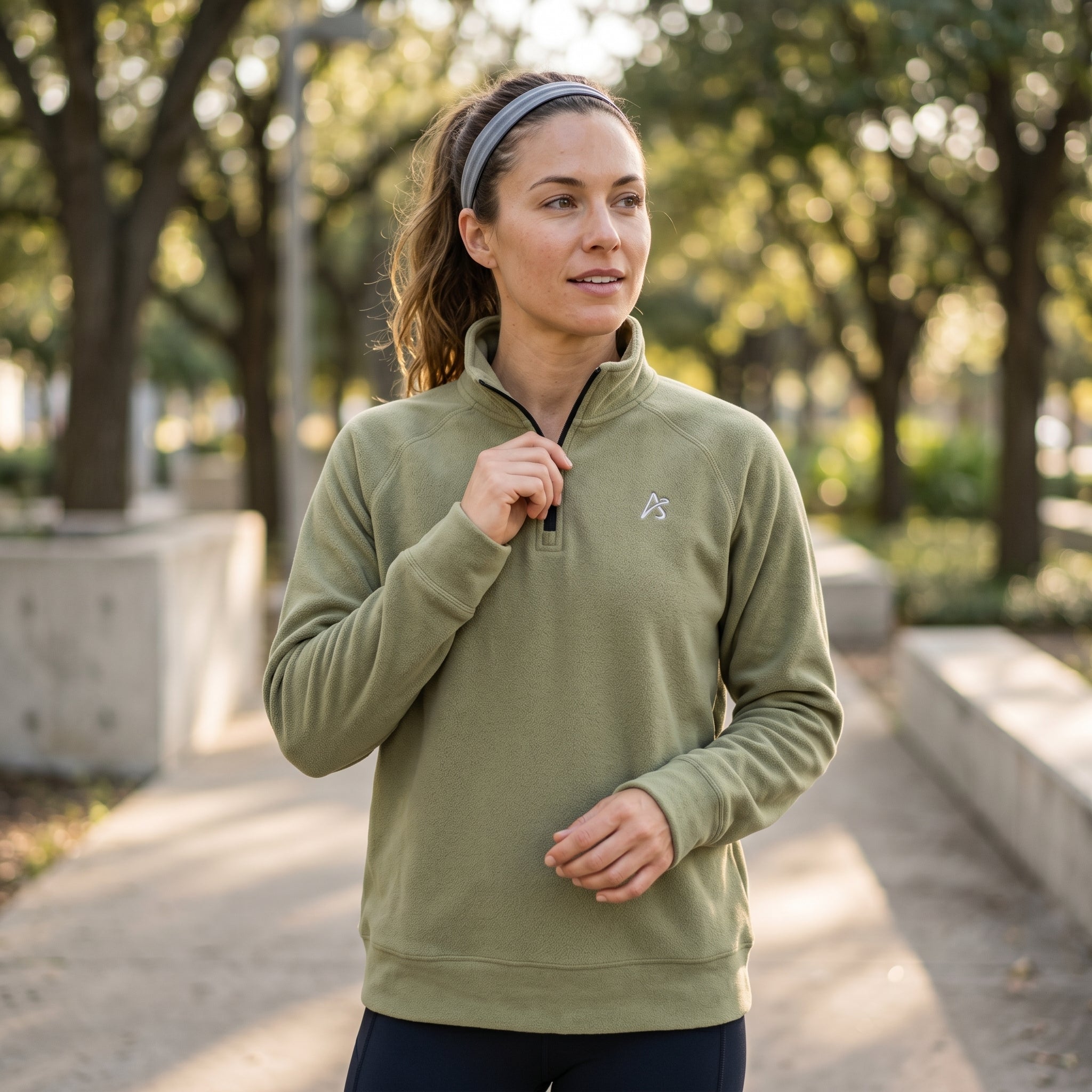 Women's Quarter Zip Pullover - Functional Style for Active Days