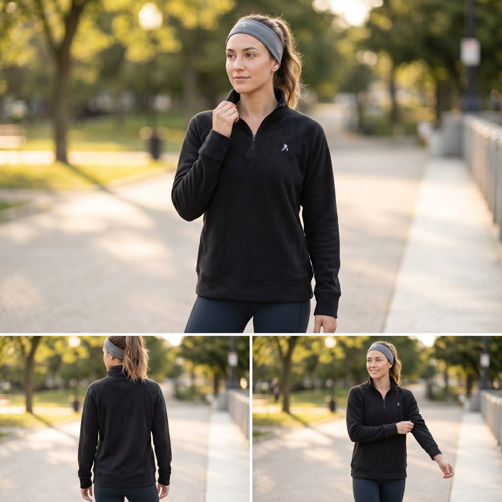 Women's Quarter Zip Pullover - Functional Style for Active Days