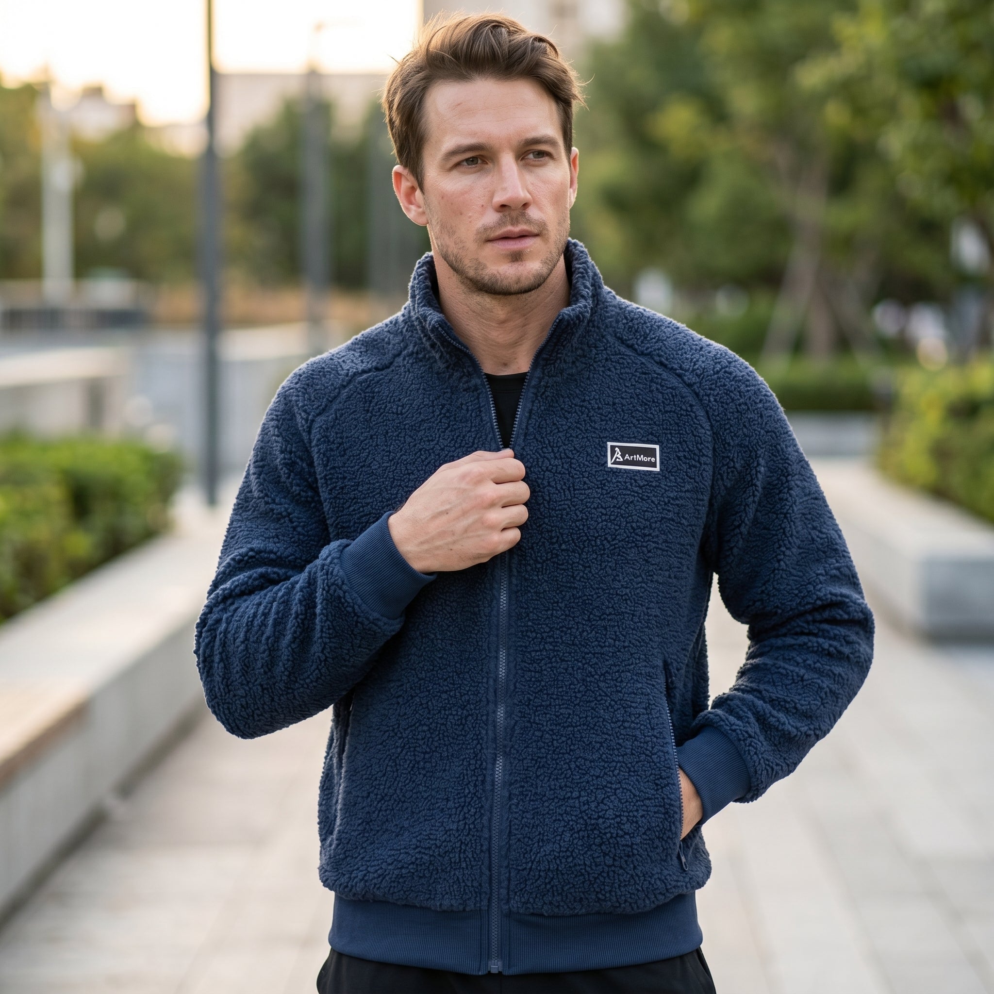 Men's Full Zip Jacket - Stylish Comfort for Active Living