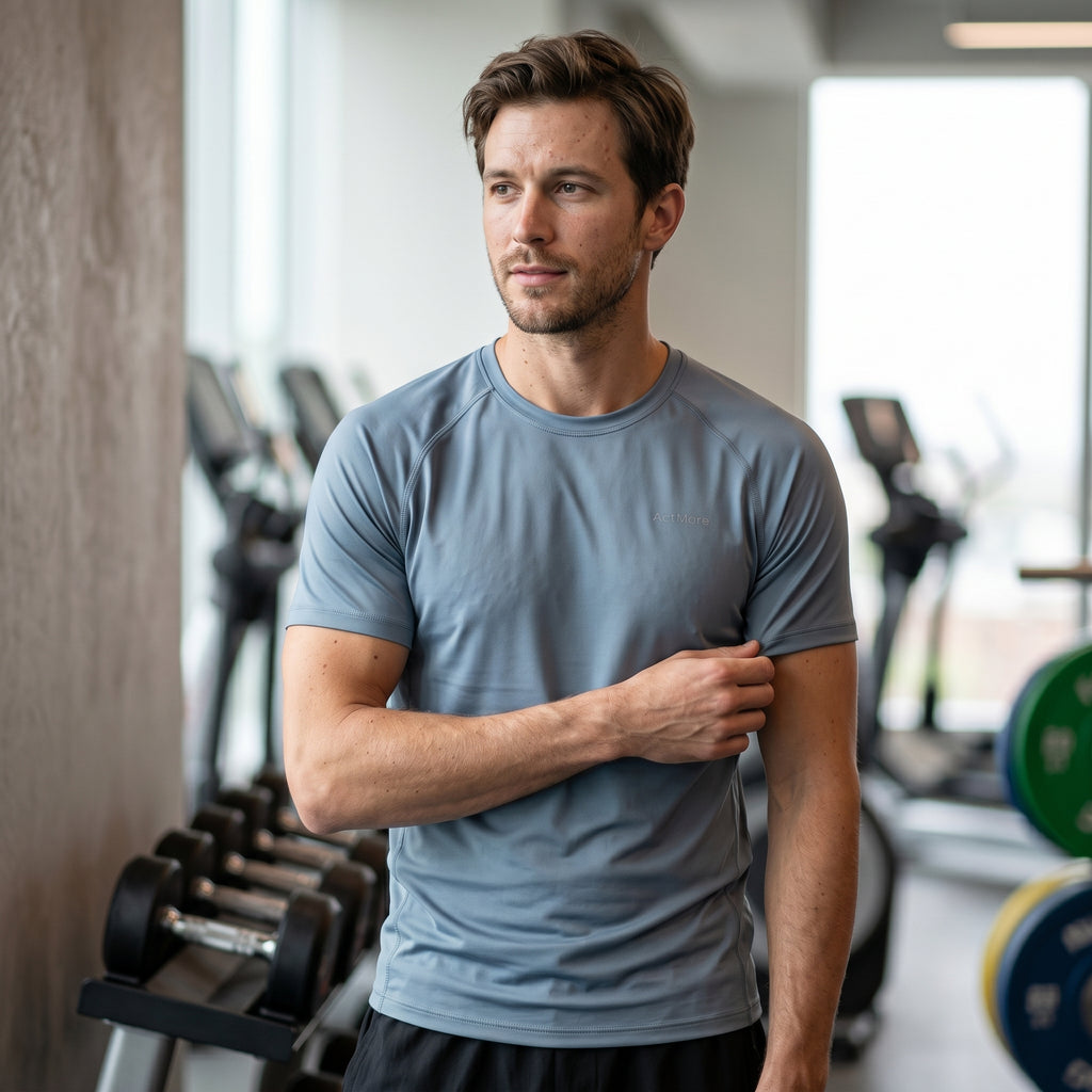 ActMore Men's Short Sleeve T-Shirt - Classic Comfort and Versatility